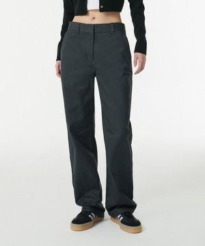 우먼즈 헤비웨이트 CP 레귤러 핏 치노 팬츠 [다크 그레이]