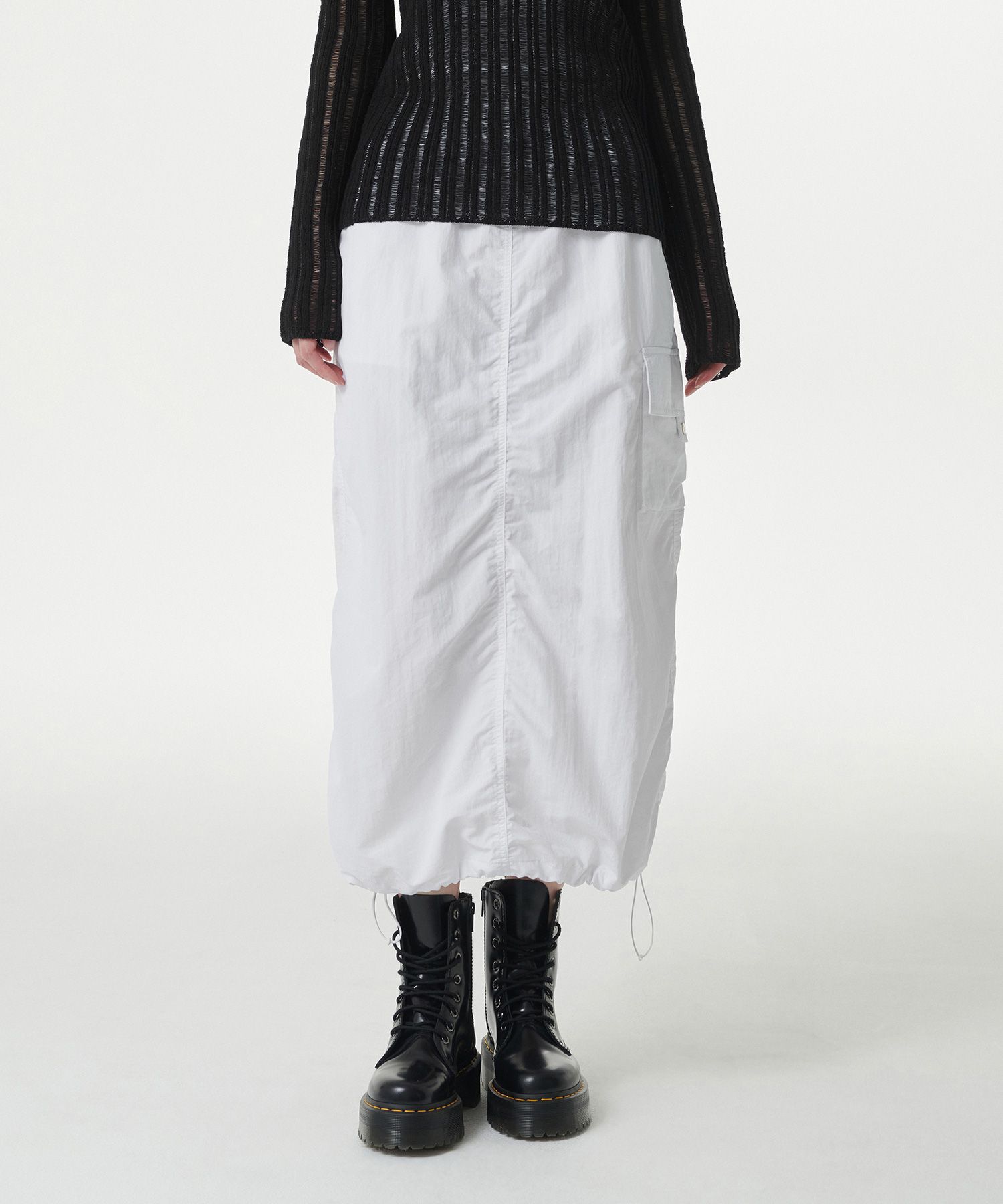 スカート musinsastandardwoman Women's Nylon Parachute Skirt Black MWD MUSINSA | MUSINSA STANDARD WOMAN Women's Nylon Parachute