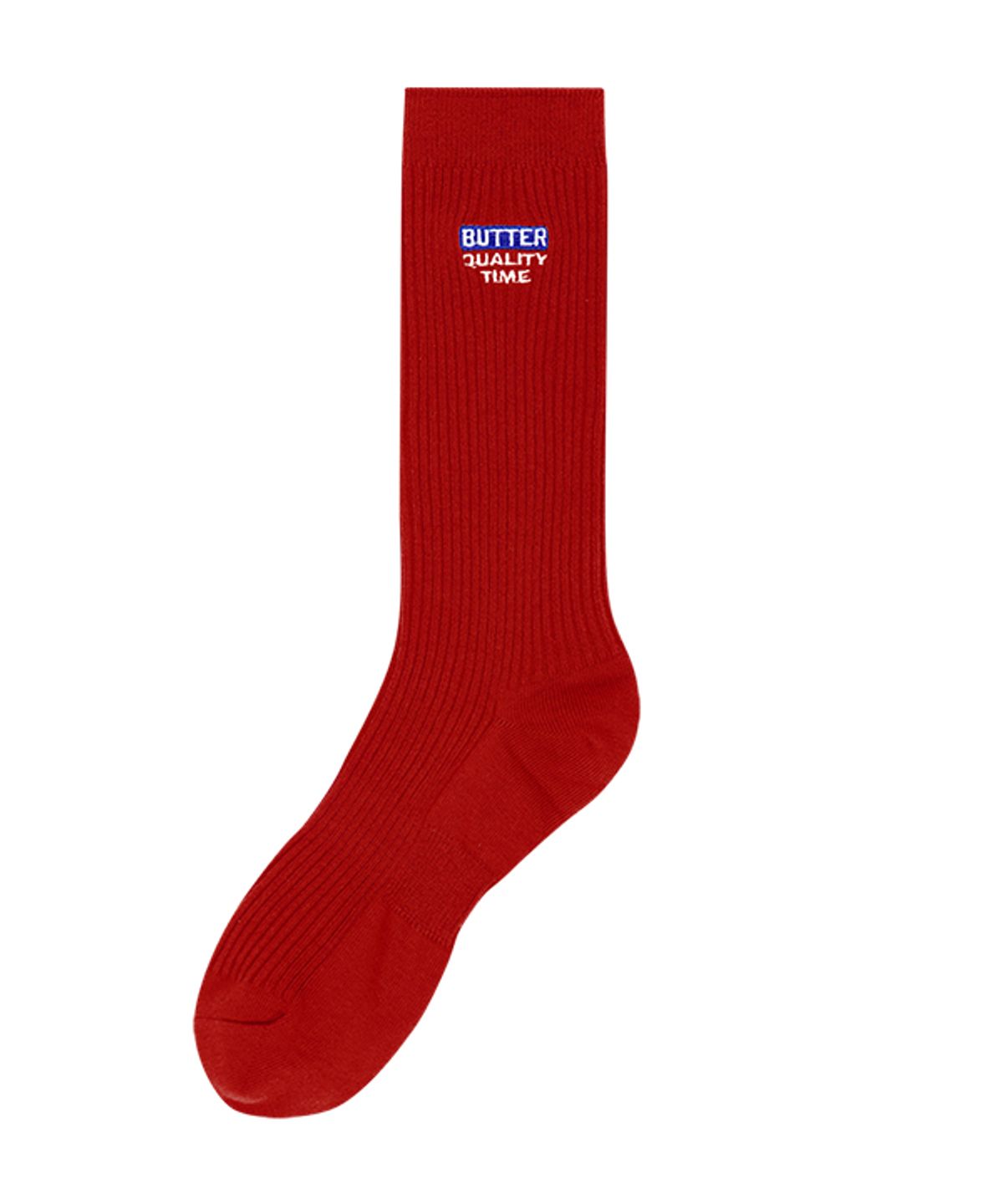 그린버터(GREENBUTTER) Butter Long Socks (Red)