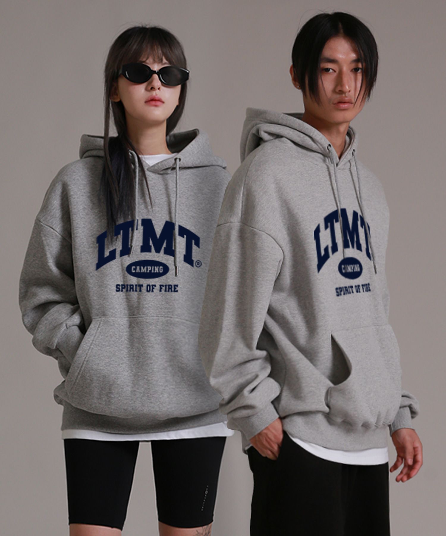 MUSINSA | LIKE THE MOST Soft LTMT Oversized Hoodie (Melange)