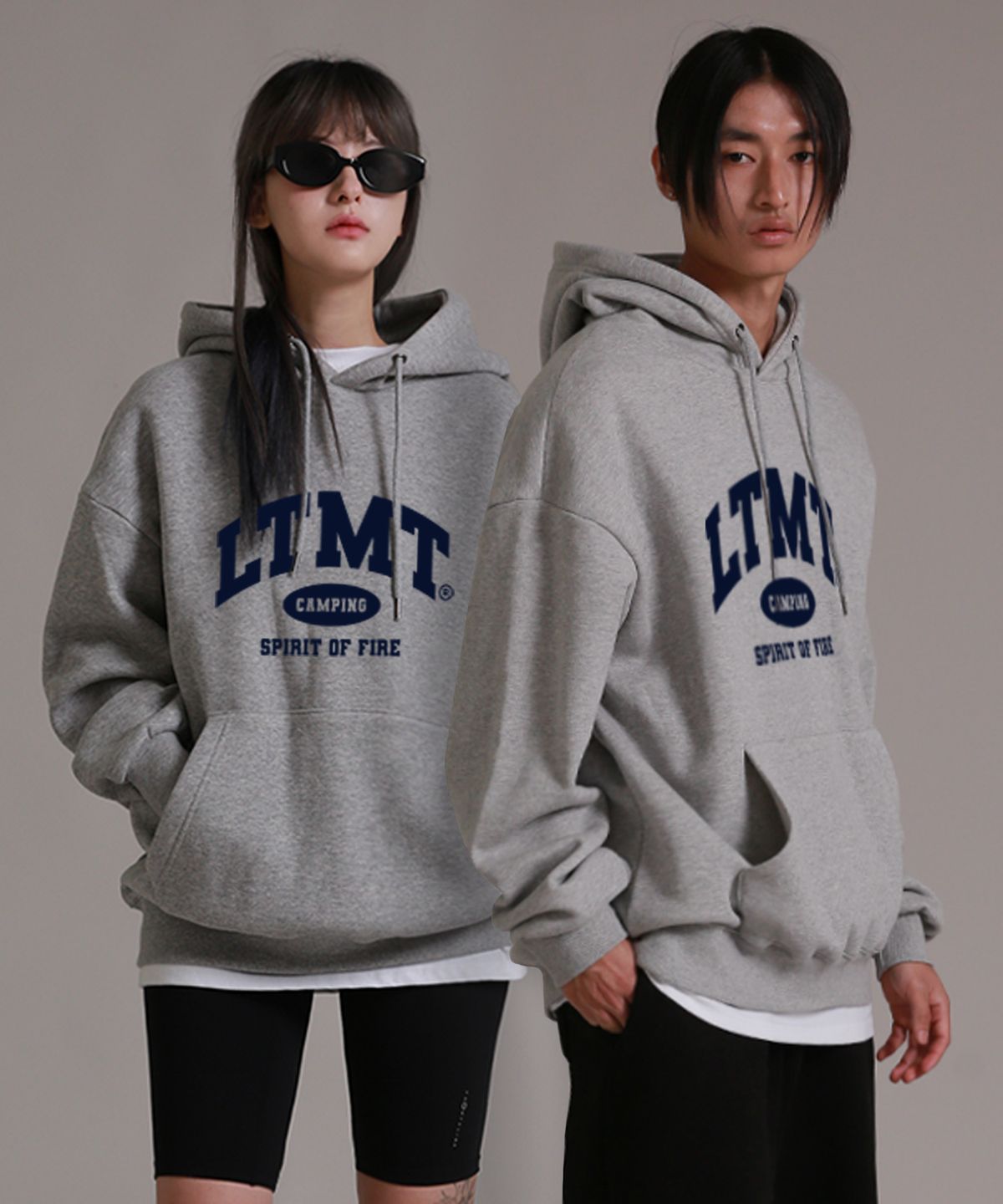 라이크더모스트(LIKE THE MOST) 소프트 LTMT 오버 후디 (멜란지)
