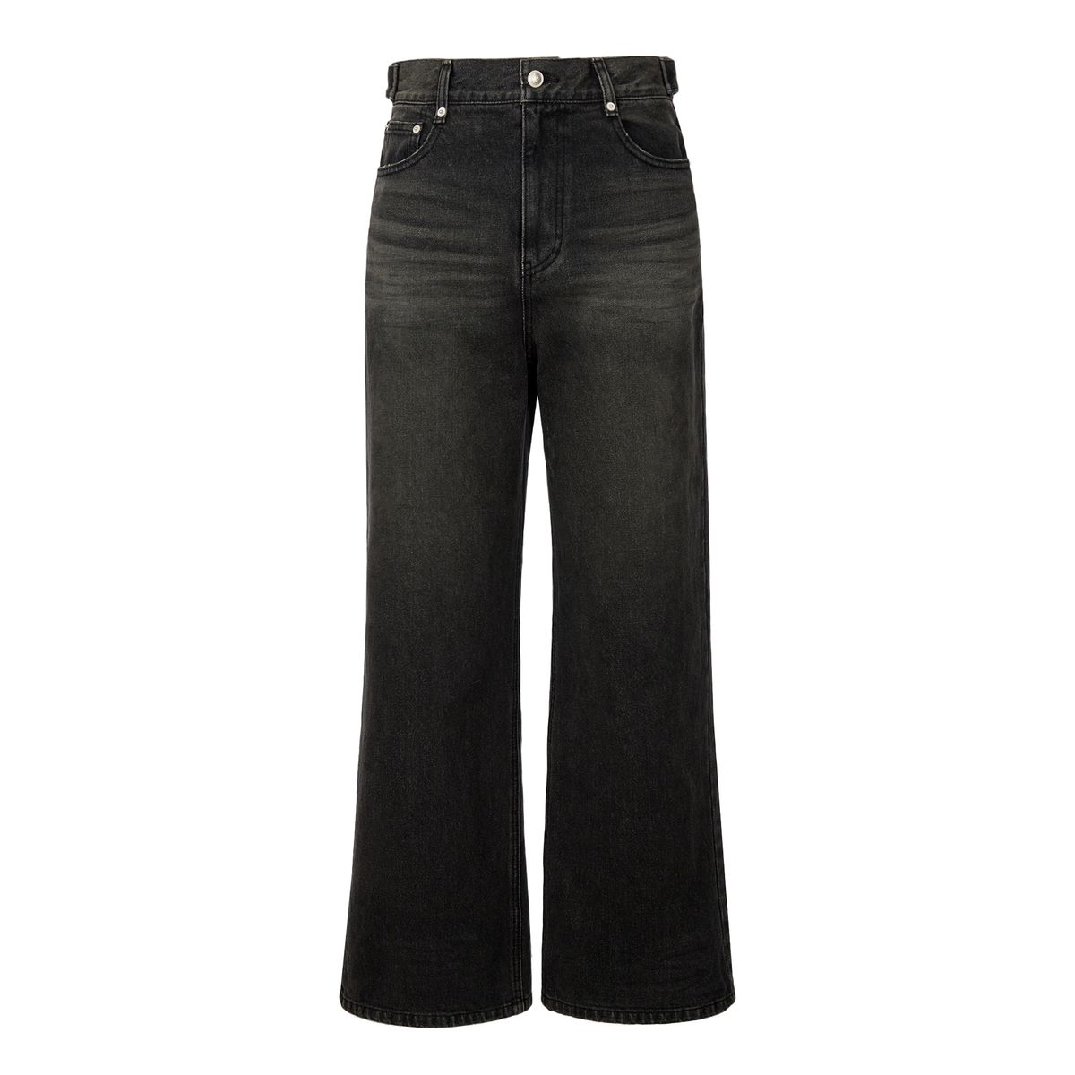 드레(DRAE) SUPER WIDE WRINKLE JEANS_BLACK
