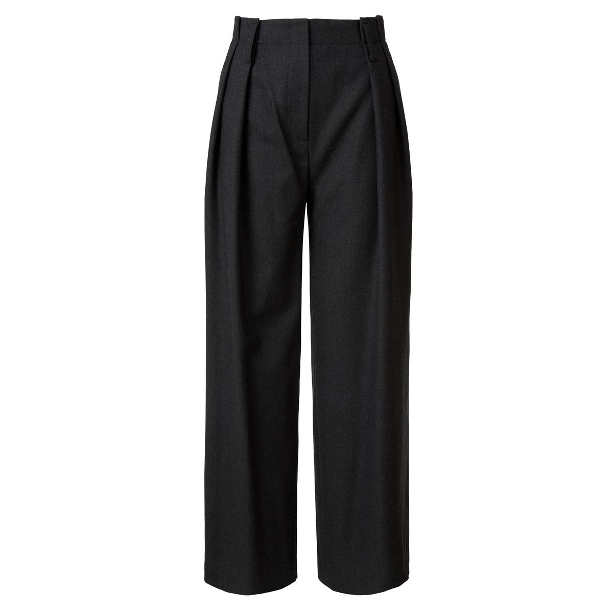 드레(DRAE) WIDE PLEATED WOOL PANTS_GRAY