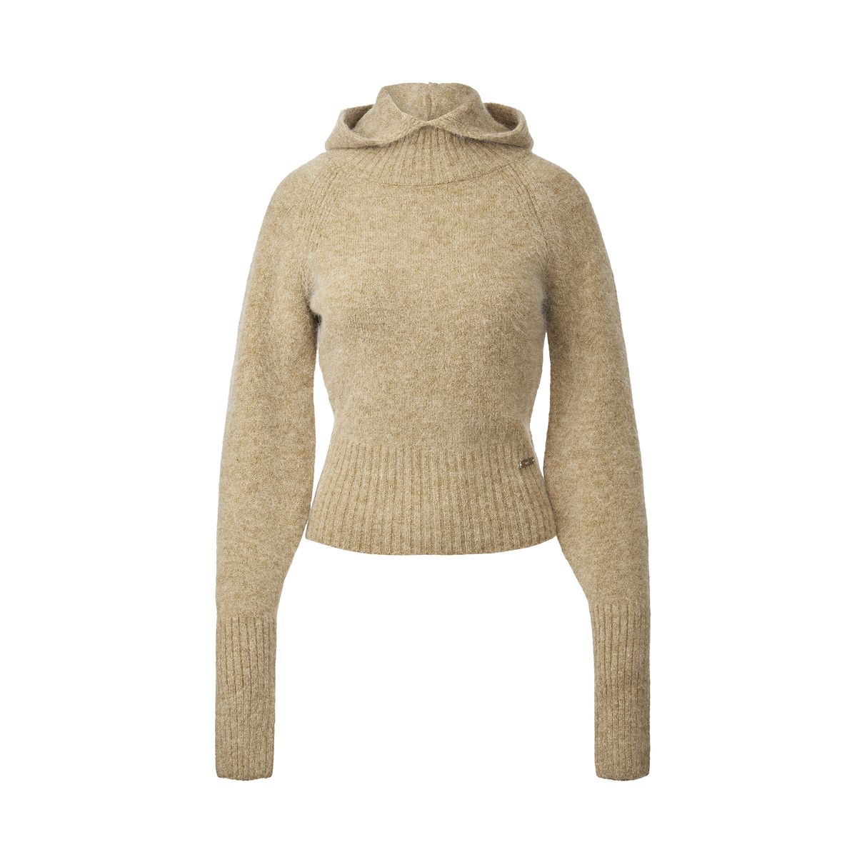 드레(DRAE) BALACLAVA HOOD KNIT_BEIGE