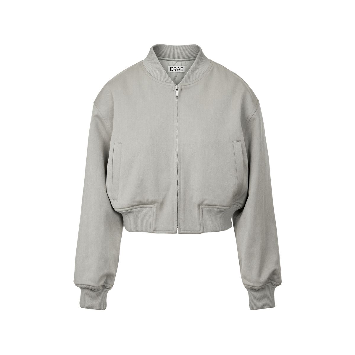 드레(DRAE) PADDED  ZIPUP BLOUSON JACKET_GRAY