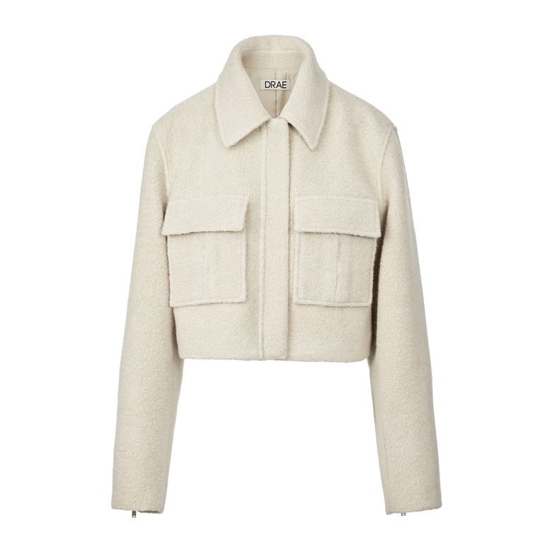 BOUCLE POCKET JACKET_BEIGE