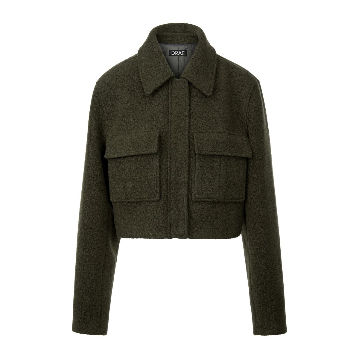 드레(DRAE) BOUCLE POCKET JACKET_KHAKI