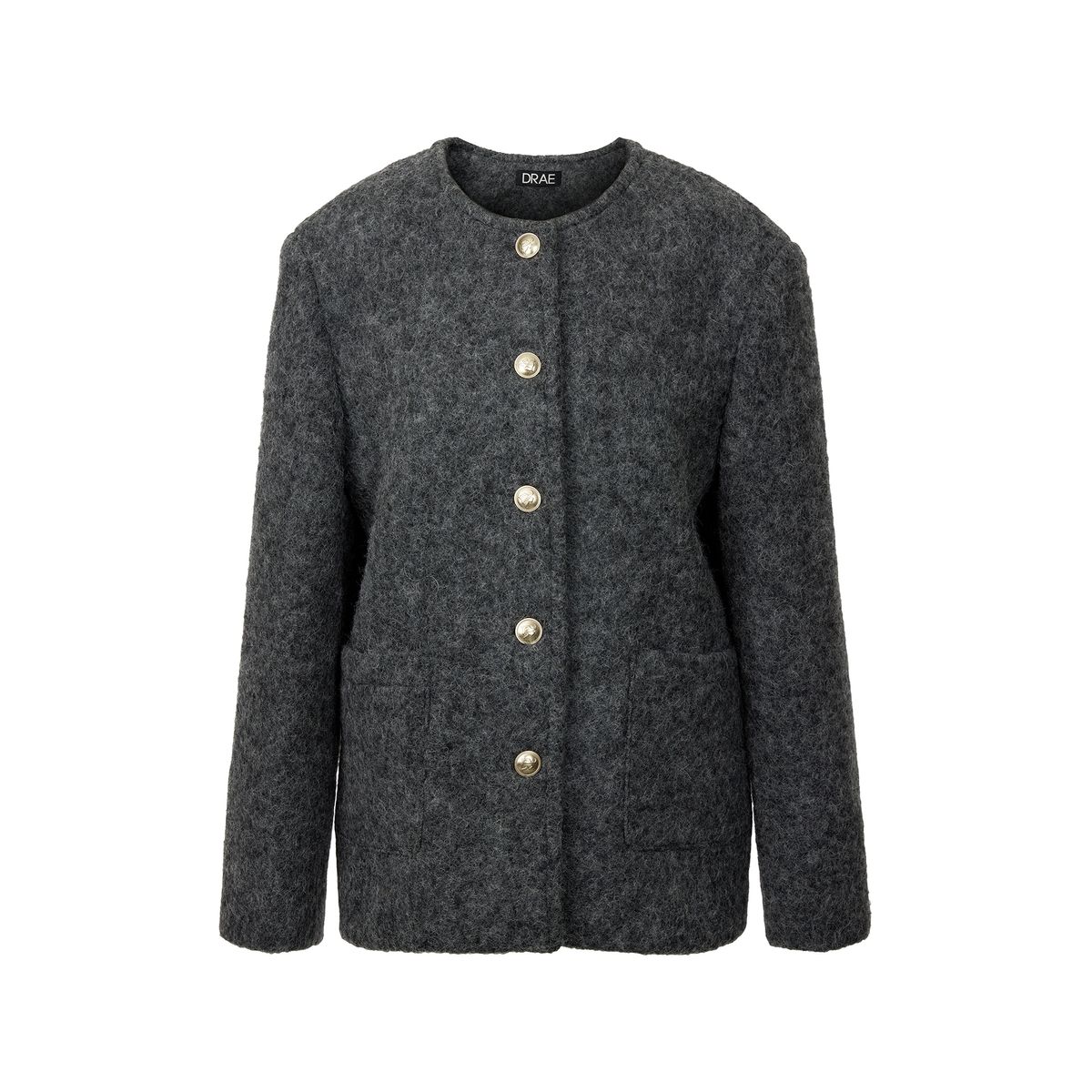 드레(DRAE) KAI WOOL TWEED JACKET_GRAY