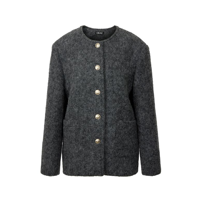 KAI WOOL TWEED JACKET_GRAY