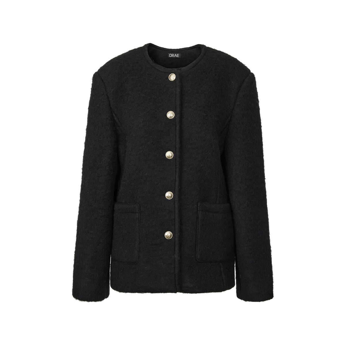 드레(DRAE) KAI WOOL TWEED JACKET_BLACK