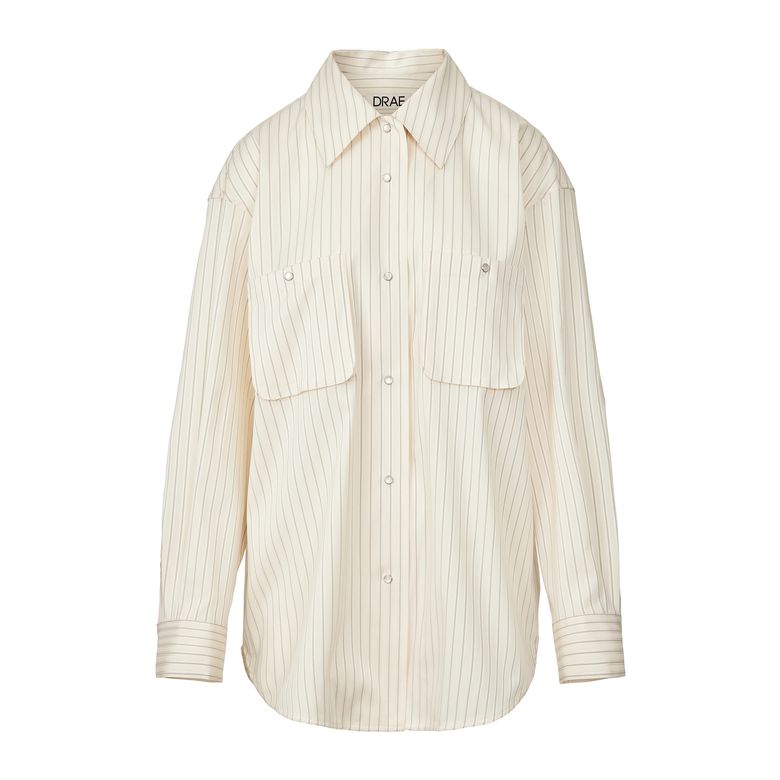 PEARL STRIPE SHIRT_CREAM