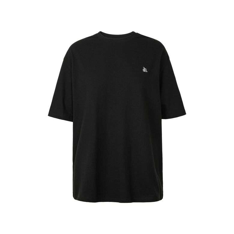 DRAE ESSENTIAL HALF SLEEVE TSHIRT_BLACK
