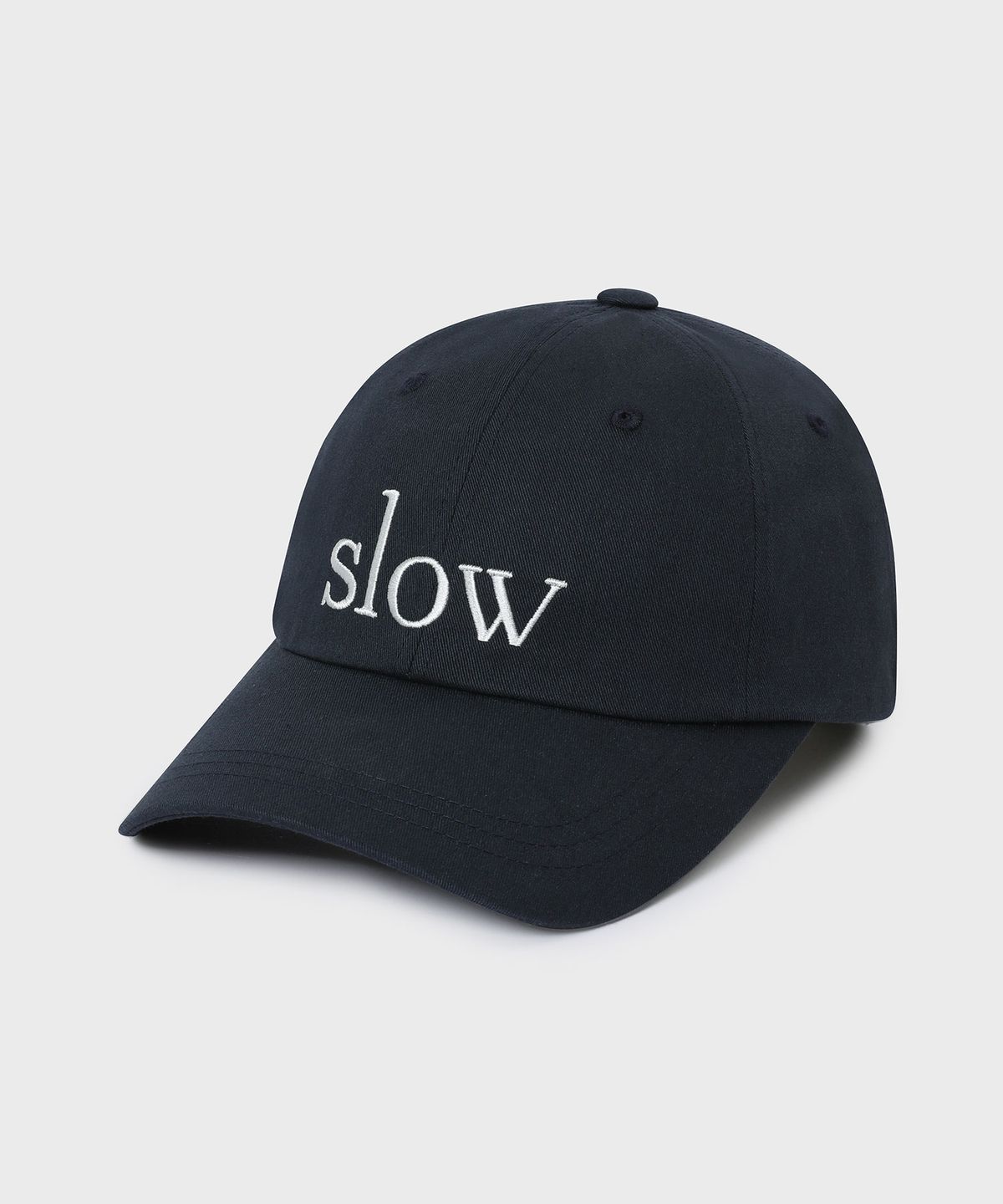 슬로우 레코드 하우스(SLOW RECORD HOUSE) 슬로우 코튼 볼캡_네이비