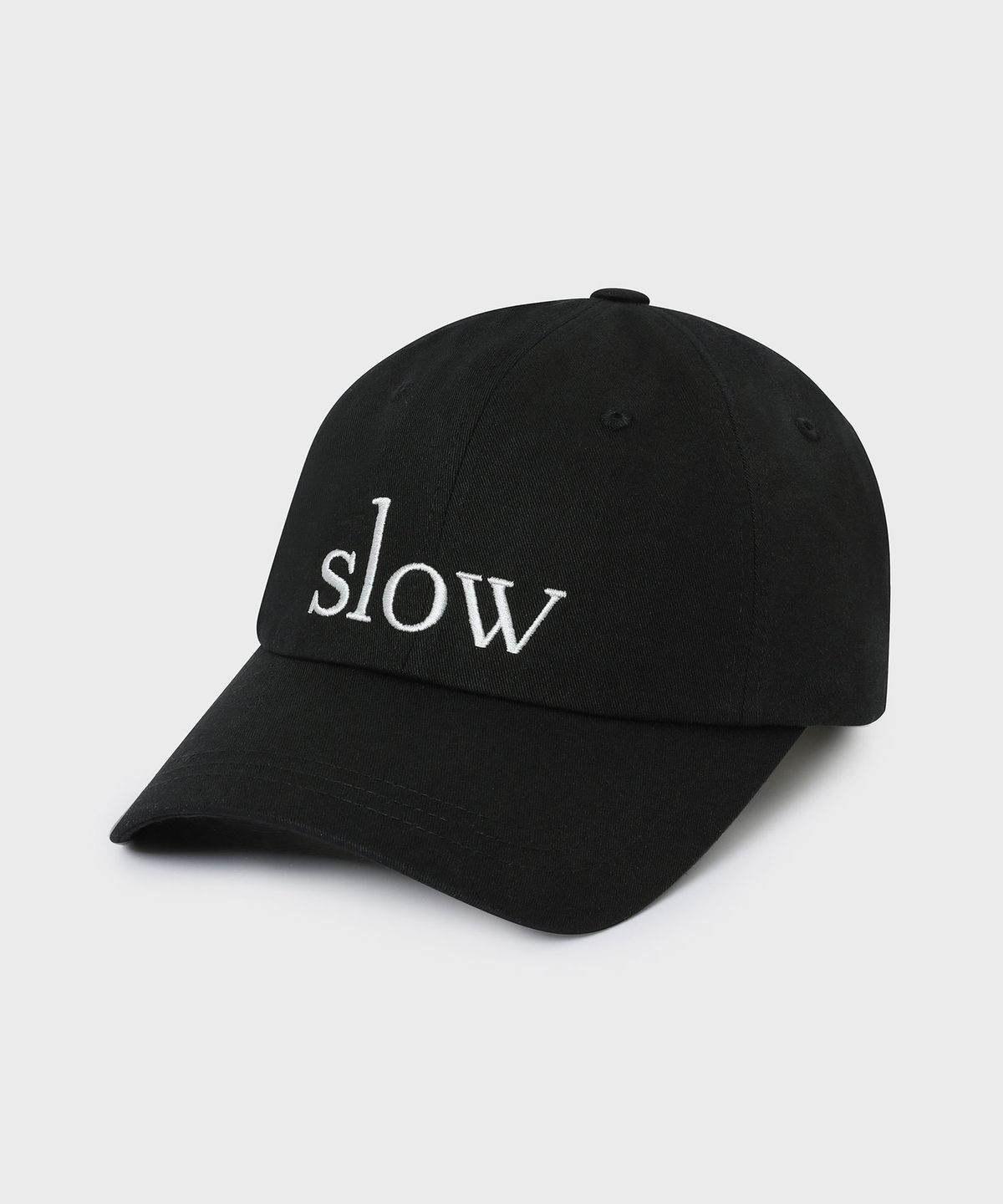 슬로우 레코드 하우스(SLOW RECORD HOUSE) 슬로우 코튼 볼캡_블랙