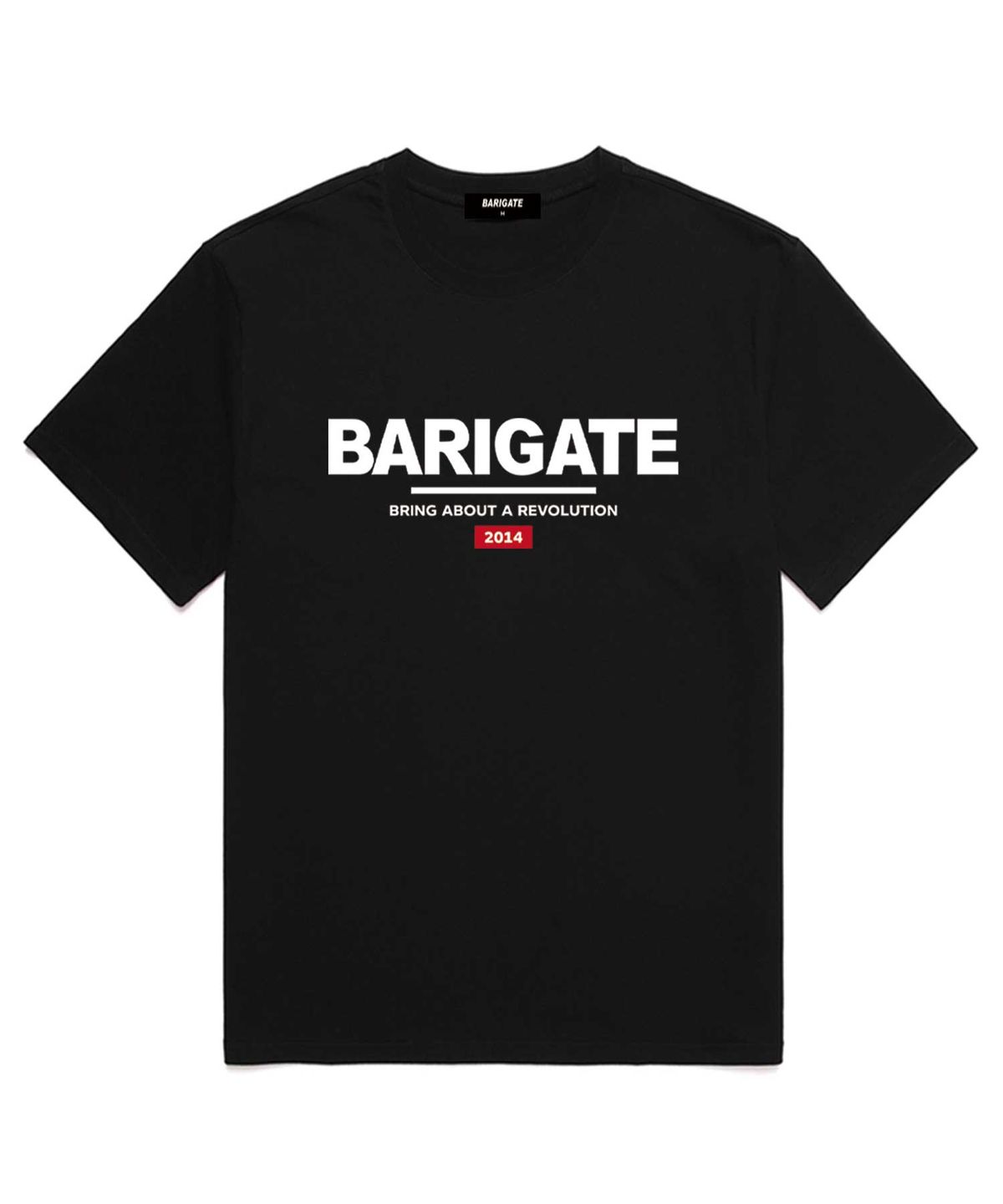 바리게이트(BARIGATE) 시그니처 로고 반팔 티셔츠 (BS001) 블랙/레드