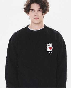 OHP X HARMONIA 사랑받는 백곰 기모 맨투맨P