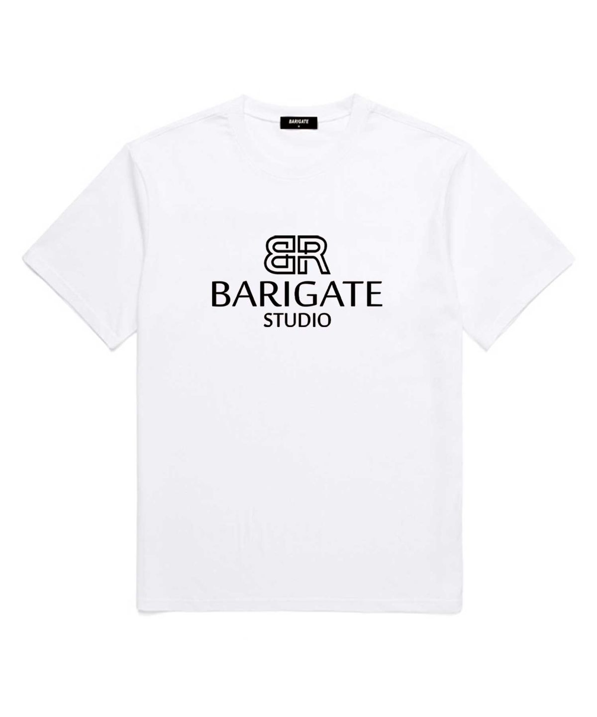 바리게이트(BARIGATE) BR STUDIO 반팔 티셔츠 (BS004) 화이트/블랙