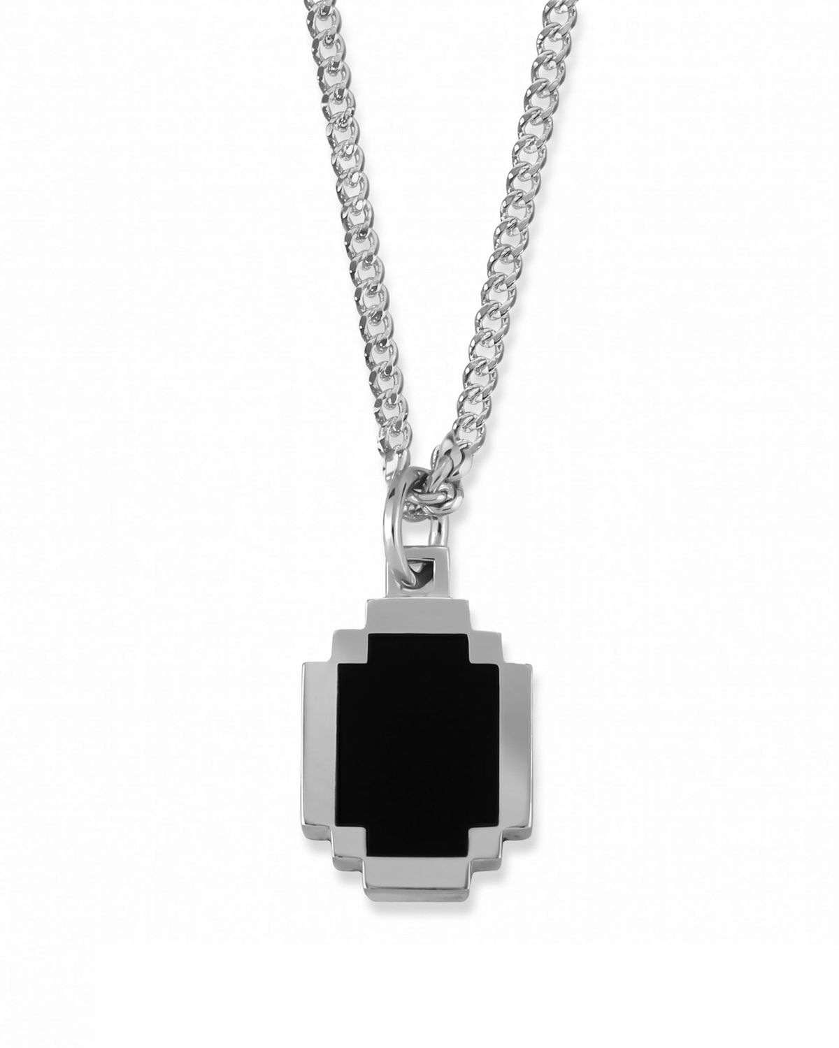 논논(NONENON) PIXEL OVAL NEC SILVER925