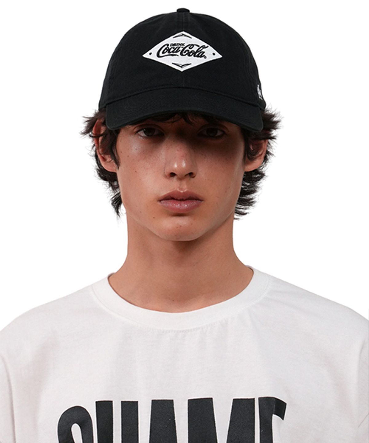 아메리칸니들(AMERICAN NEEDLE) COCA-COLA SQUARE MARK BALLPARK CAP - BLACK