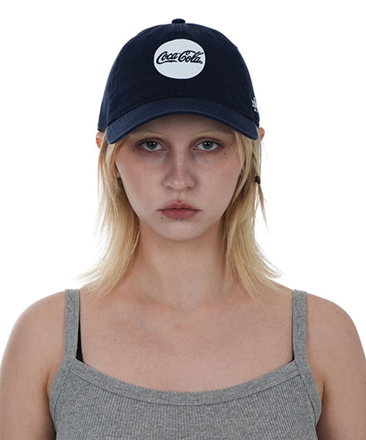 아메리칸니들(AMERICAN NEEDLE) COCA-COLA CIRCLE MARK BALLPARK CAP - NAVY