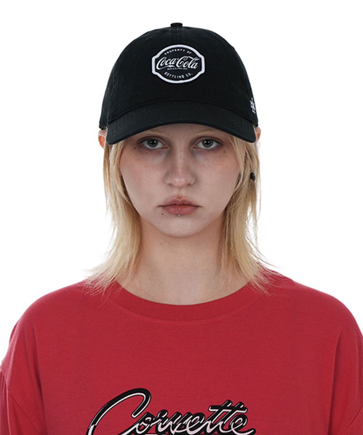 아메리칸니들(AMERICAN NEEDLE) COCA-COLA SIGNATURE PATCH BALLPARK CAP - BLACK