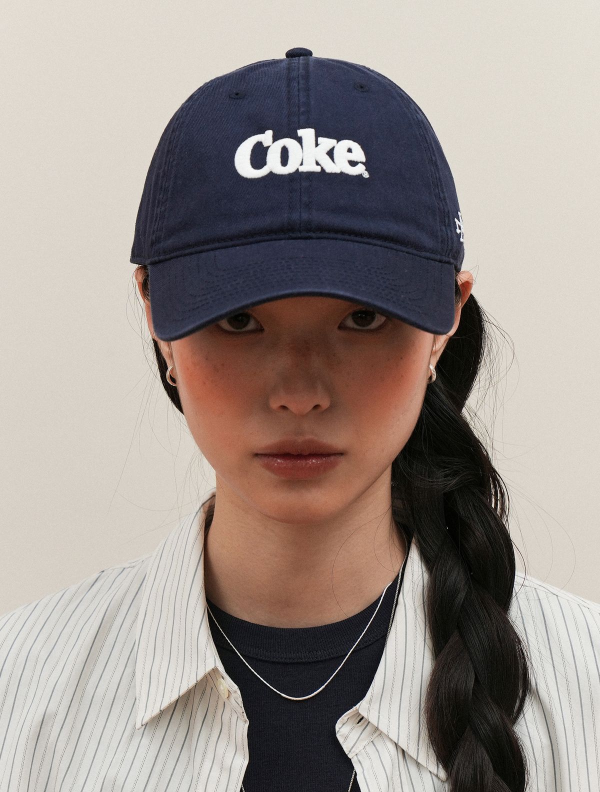 아메리칸니들(AMERICAN NEEDLE) COCA-COLA COKE LOGO BALLPARK CAP - NAVY