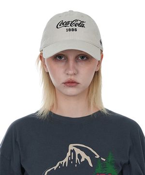 COCA-COLA 1886 LOGO BALLPARK CAP - STONE