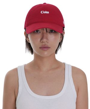 COCA-COLA COKE LOGO MICRO SLOUCH CAP - RED