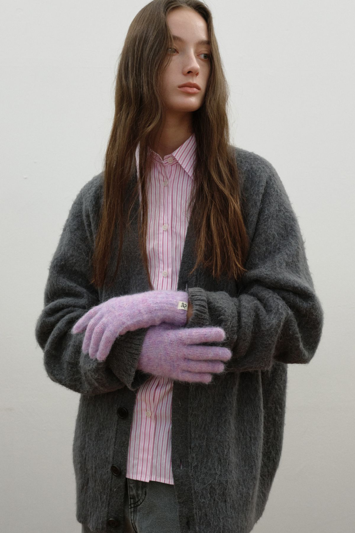 엠디지티(MDGT) Mohair Touch Gloves_Lavender
