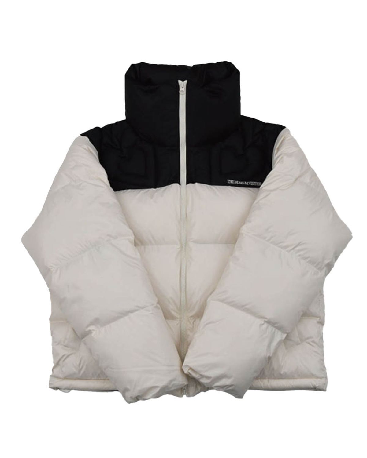 더뮤지엄비지터(THEMUSEUMVISITOR) HEART STITCHED PUFFER DOWN JACKET (IVORY)