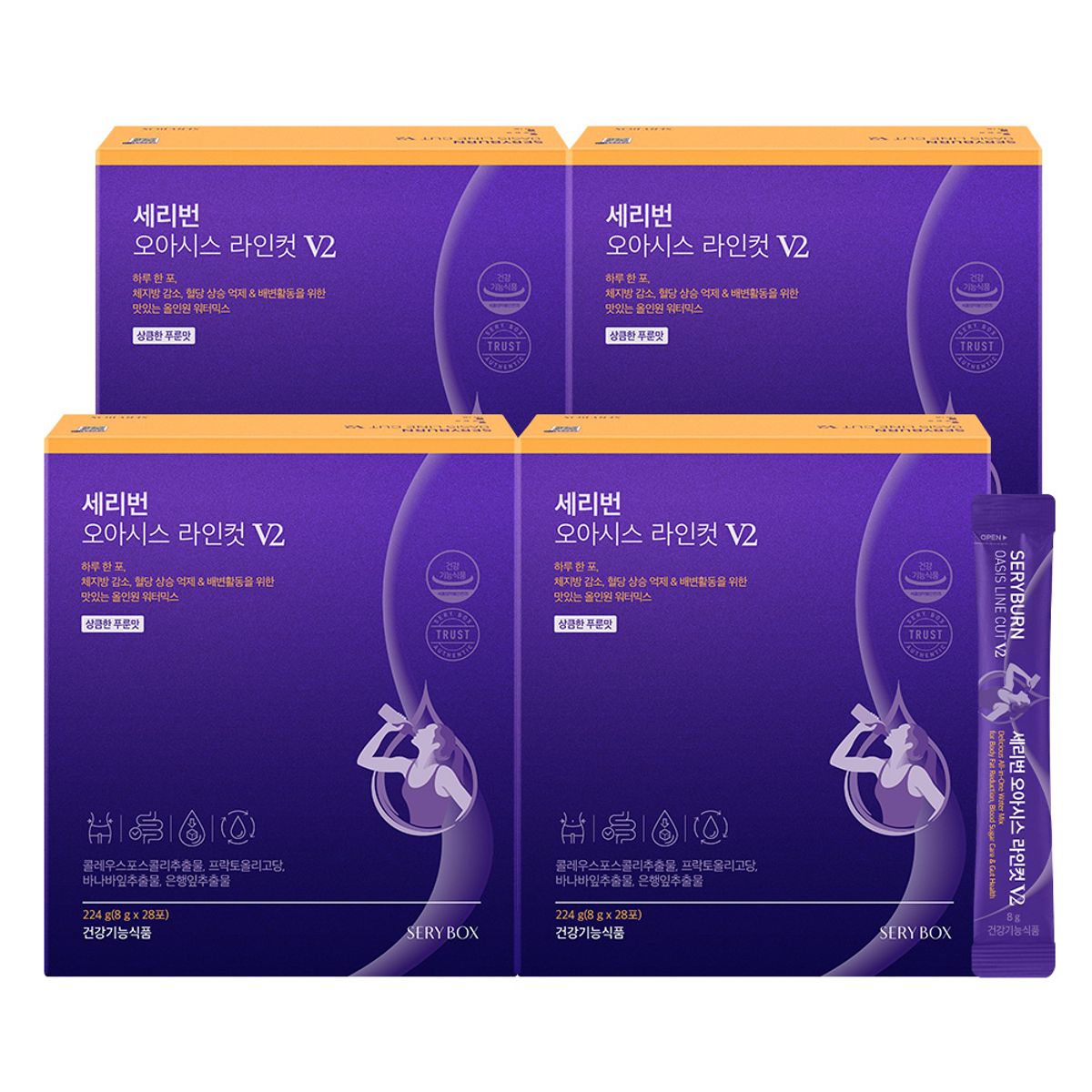 세리박스(SERYBOX) 세리박스 리뉴얼 세리번 오아시스 라인컷 V2 4박스 16주분 - 후기 | 무신사