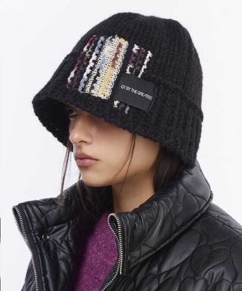 ★THE GREATEST★PATCH KNIT BUCKET MUSINSA | THE GREATEST Patch Bucket 3.0 Beige