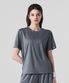 무지 프레쉬핏 티셔츠_카키그레이