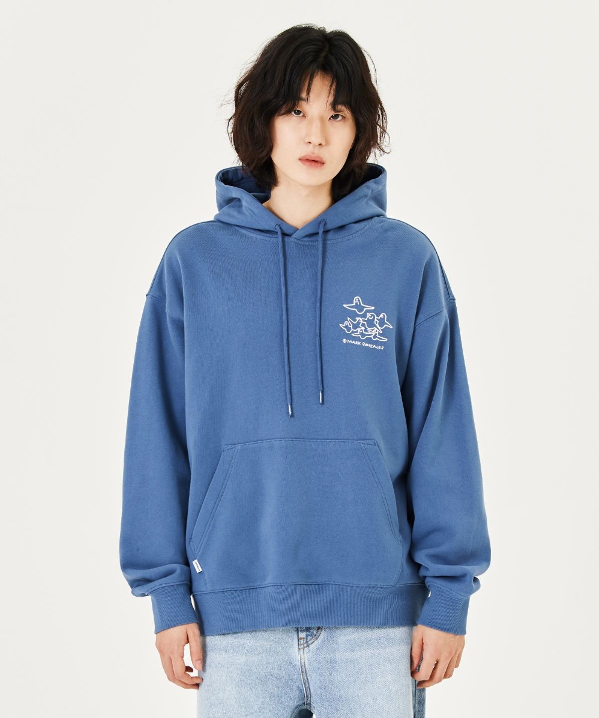 마크곤잘레스(MARK GONZALES) MG ANGELS GRAPHIC SWEAT HOODIE - D/BLUE