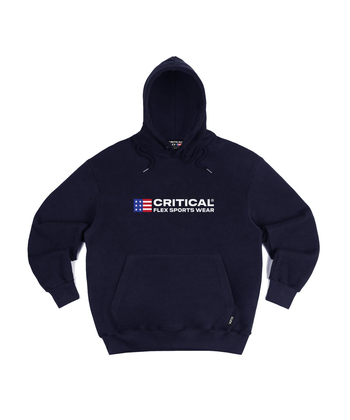 크리티컬플렉스(CRITICALFLEX) USA 크리티컬 로고 후드티 네이비