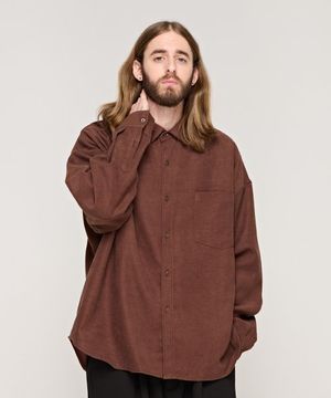 CB 윔업 파스텔 셔츠 (브라운)