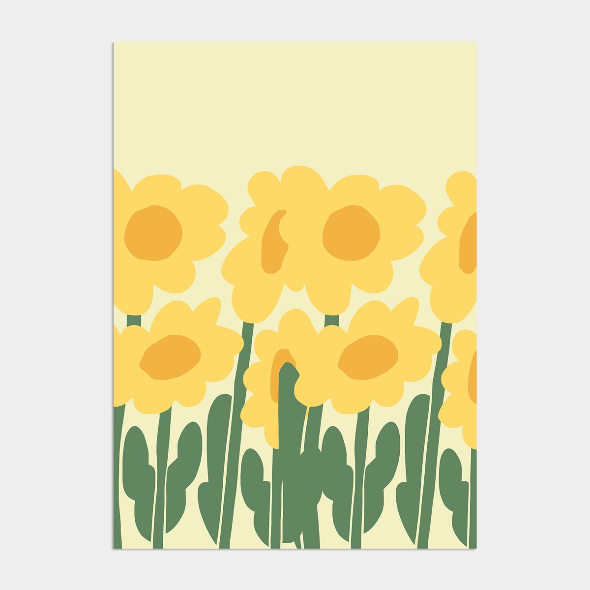 멜팅스튜디오(MELTING STUDIO) 딜라이트 해바라기 액자 인테리어 포스터 / 35. Petit sunflower