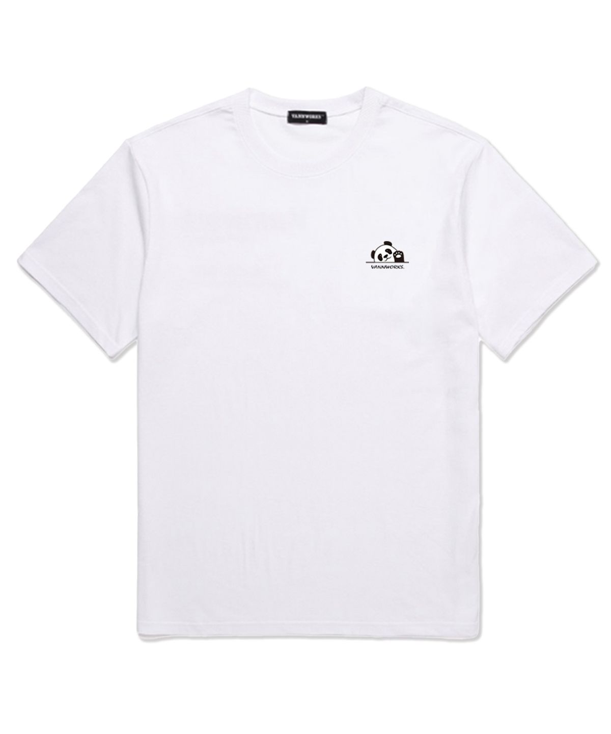 밴웍스(VANNWORKS) Panda 오버핏 반팔 티셔츠 (VS0041) 화이트