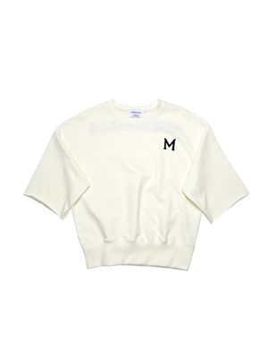 246 MARS M LOGO SWEATSHIRT_VANILLA CREAM
