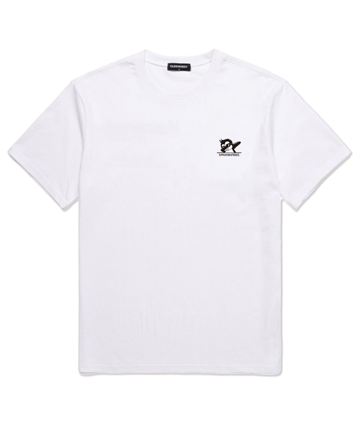 밴웍스(VANNWORKS) Penguin 오버핏 반팔 티셔츠 (VS0042) 화이트