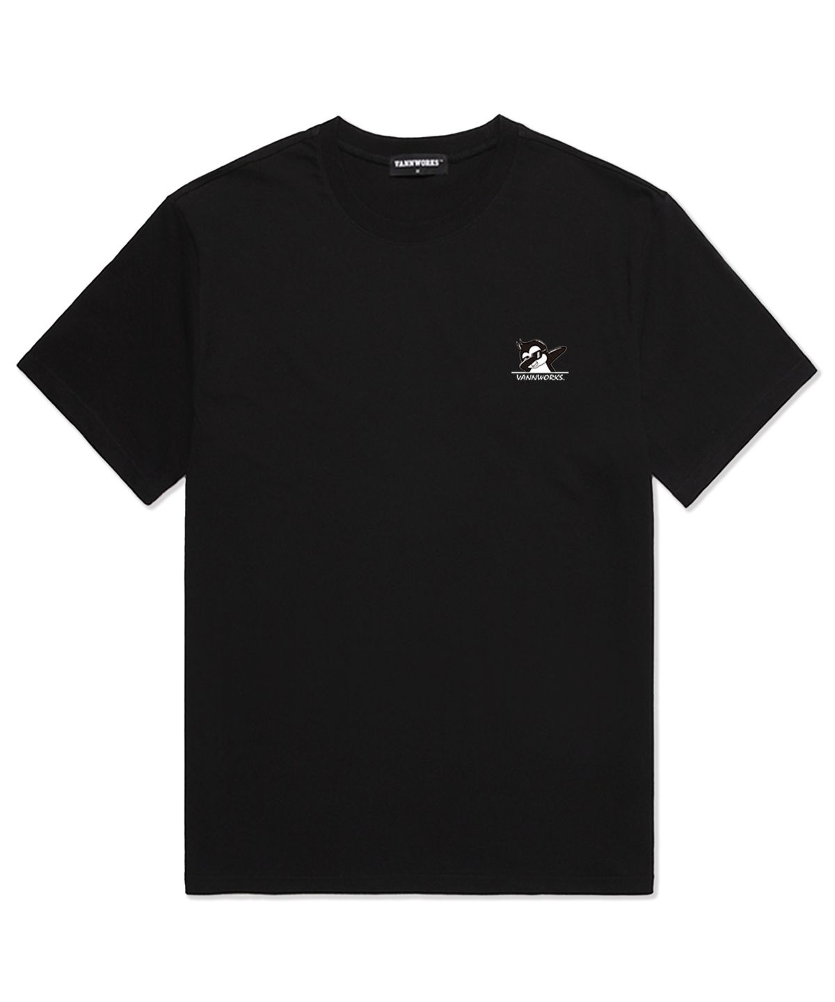 밴웍스(VANNWORKS) Penguin 오버핏 반팔 티셔츠 (VS0042) 블랙