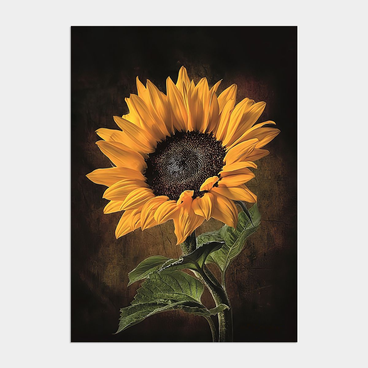 멜팅스튜디오(MELTING STUDIO) 딜라이트 해바라기 액자 인테리어 포스터 / 50. Sunflower awesome 2