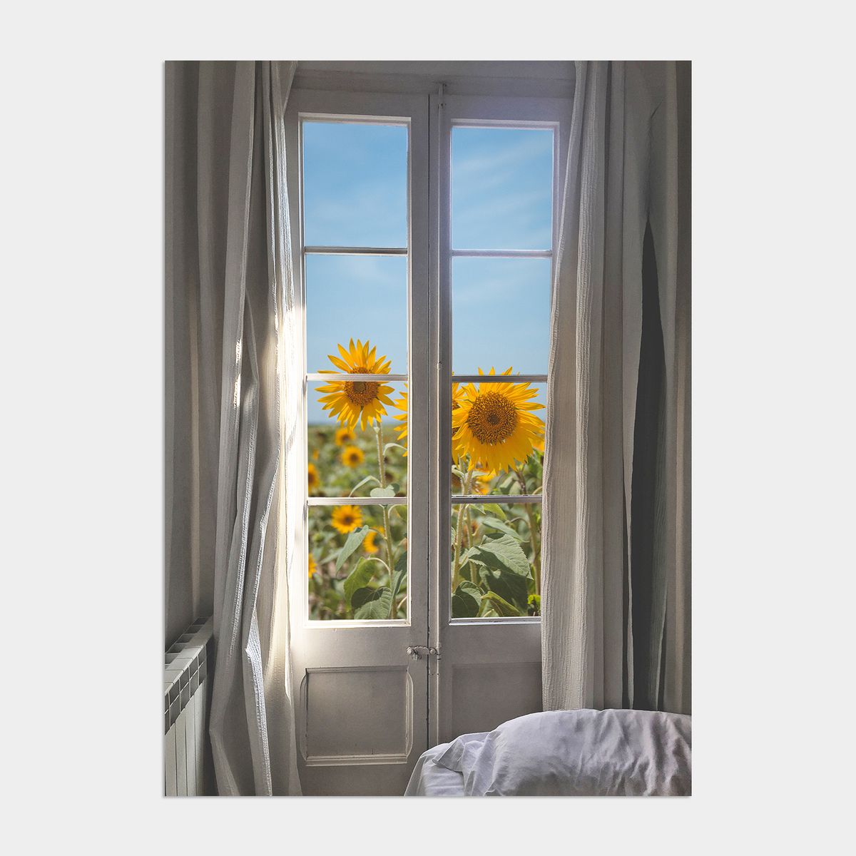 멜팅스튜디오(MELTING STUDIO) 딜라이트 해바라기 액자 인테리어 포스터 / 51. Barcelonas sunflower