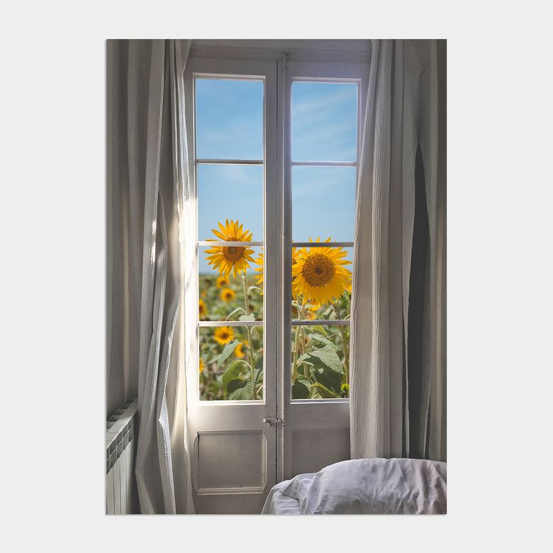 딜라이트 해바라기 액자 인테리어 포스터 / 51. Barcelonas sunflower