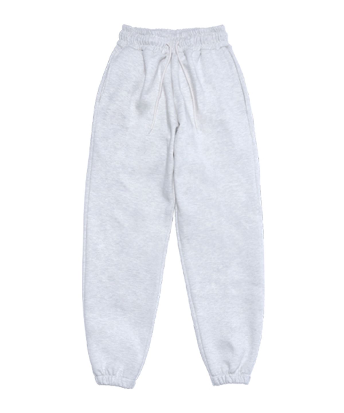 유니어패럴(UNI APPAREL) 베이직 조거 스웨트 팬츠 화이트메란지