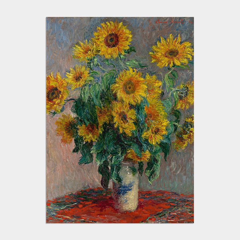 딜라이트 해바라기 액자 인테리어 포스터 / 59. Monet - Sunflower 3