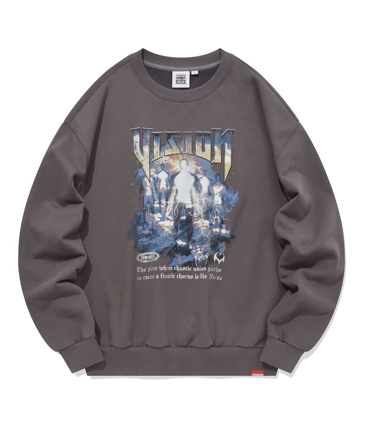 비전스트릿웨어(VISION STREETWEAR) VSW God Crewneck Ash Gray