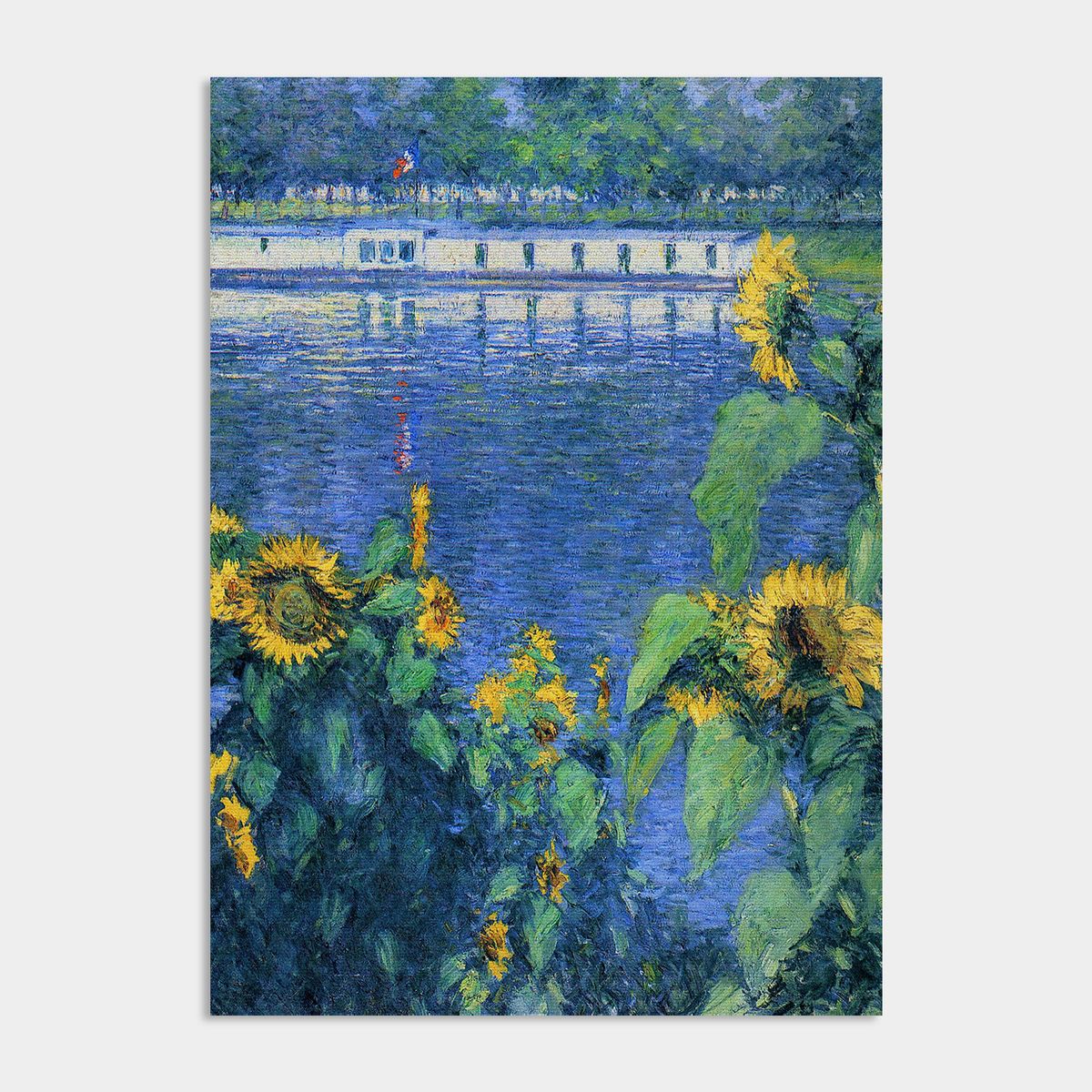 멜팅스튜디오(MELTING STUDIO) 딜라이트 해바라기 액자 인테리어 포스터 / 65. Caillebotte - Sunflower 3