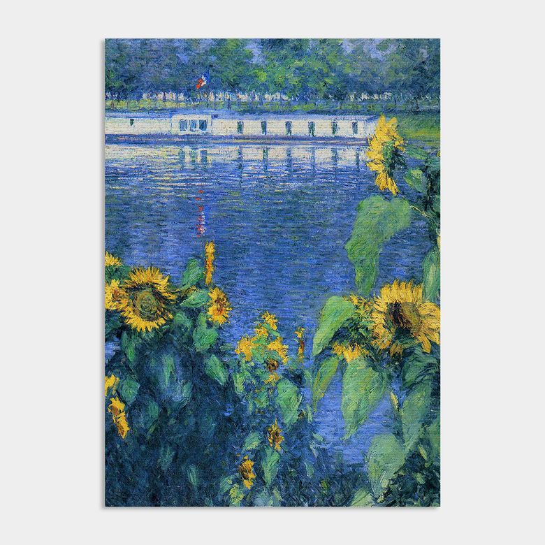 딜라이트 해바라기 액자 인테리어 포스터 / 65. Caillebotte - Sunflower 3