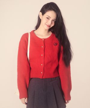 베티붑 하트 라운드넥 크롭 니트 가디건_(2 colors)